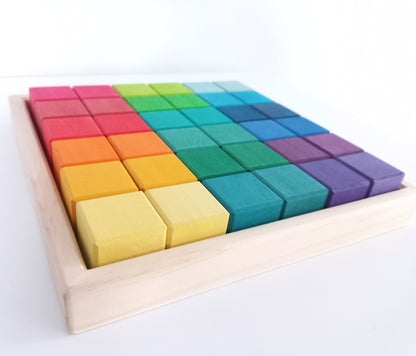 Rainbow Cube Block Set