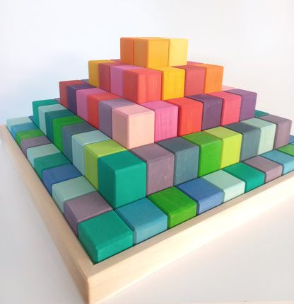Rainbow Pyramid Blocks