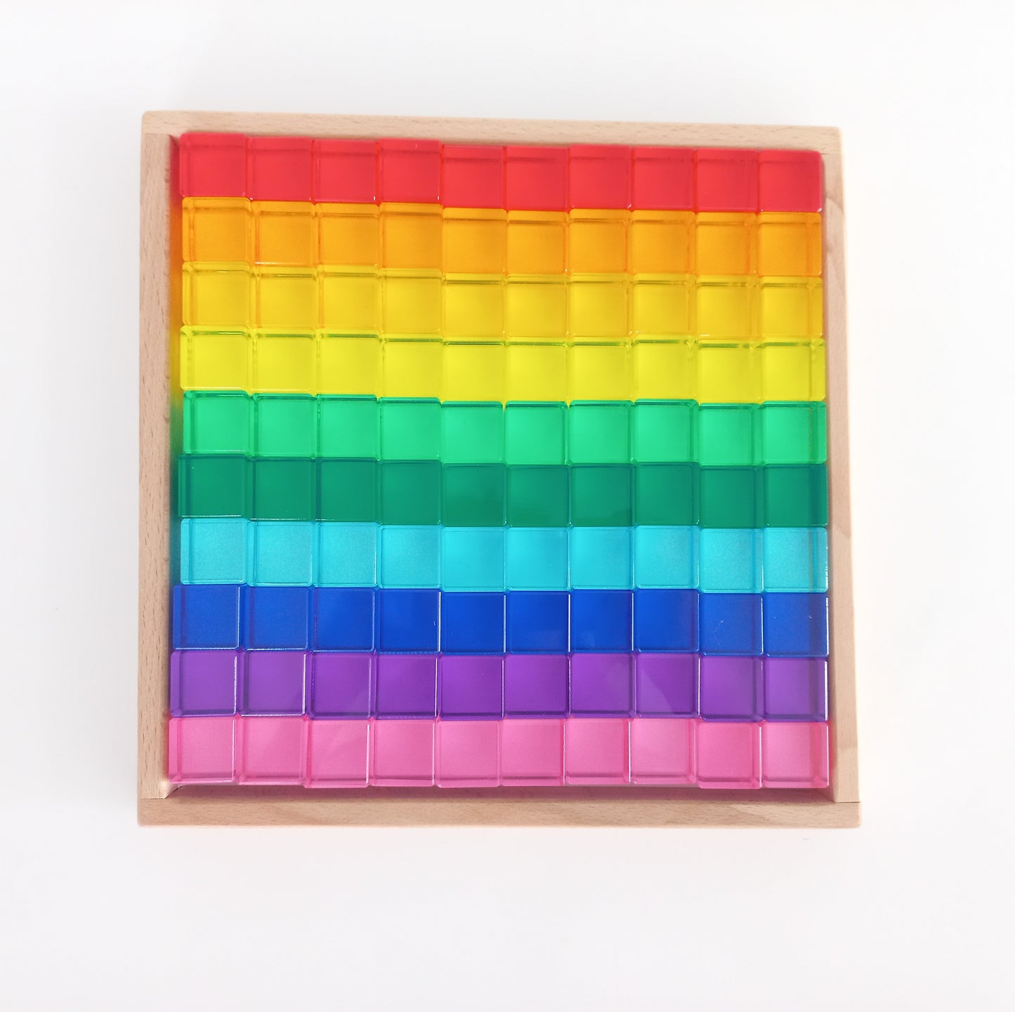 Acrylic Cube Block Set - Rainbow