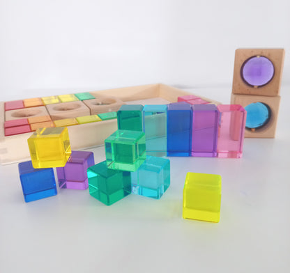 Acrylic Block and Gemstone Window Set